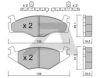 AISIN BPVW-1007 Brake Pad Set, disc brake